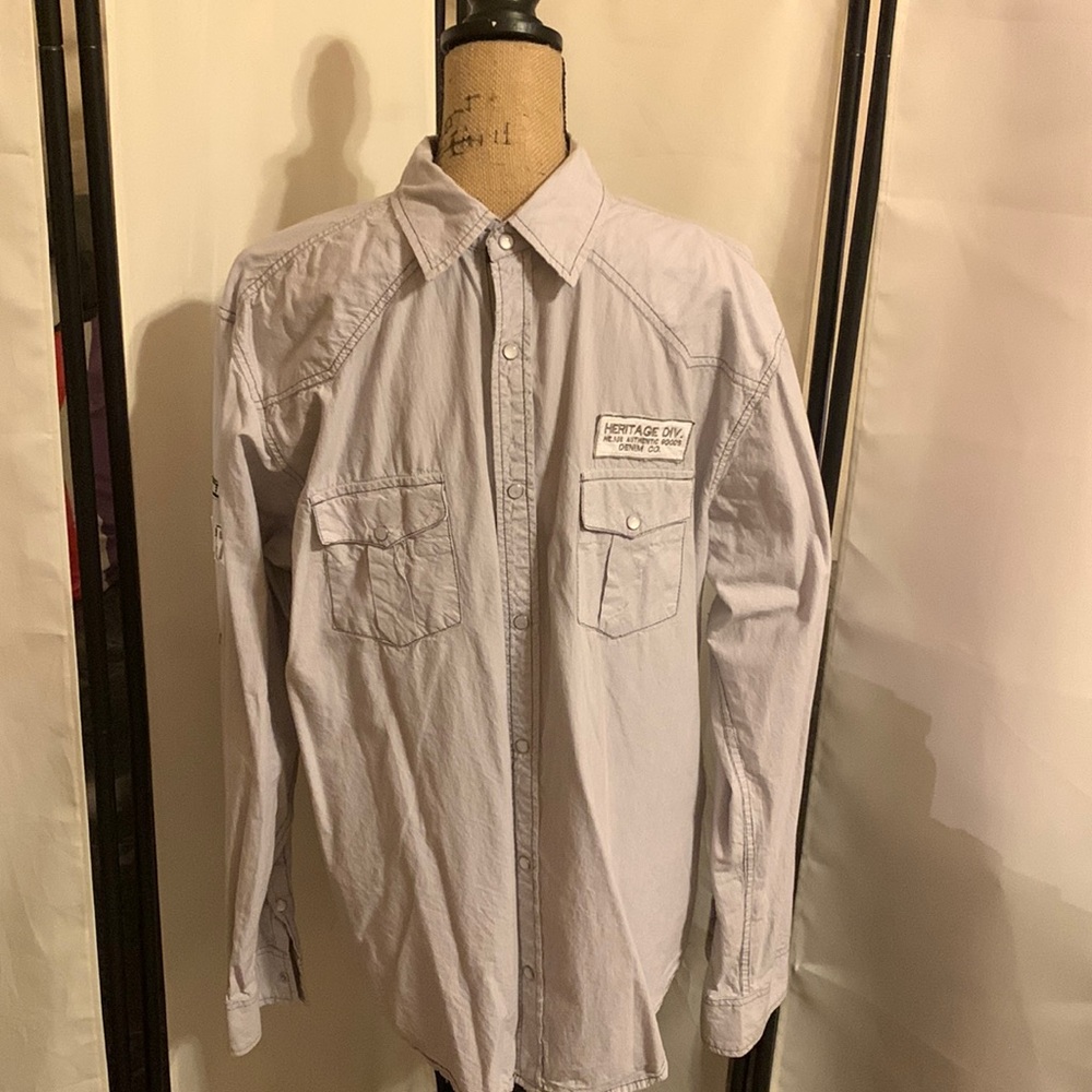 Mens BKE Vintage long sleeve button down shirt.  Size XL